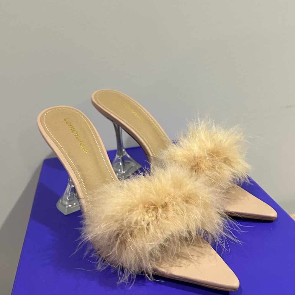 Brand New Never Worn Fuzzy Heels